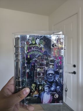 Universal Studios Monsters Clear Vinyl Binder Notebook - Multi-Color